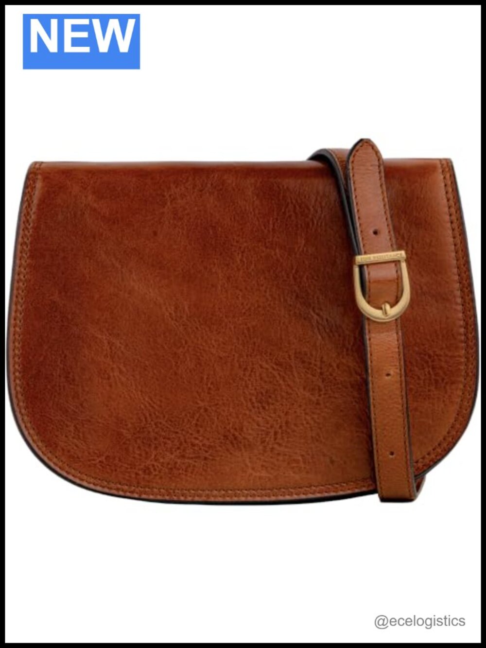 Handmade Full-Grain Leather Crossbody Bag Messenger Purse with Gift Box